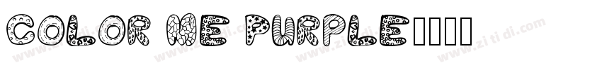 Color Me Purple字体转换